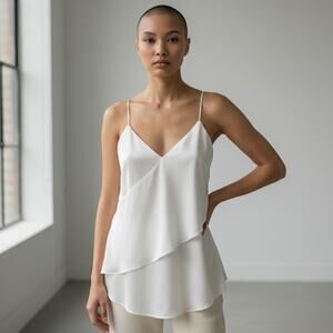 3.1 Phillip Lim Sash Slip Spaghetti Strap Wrap Tank Top Blouse Size 8